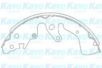 KAVO PARTS kbs8901 -  Комплект тормозных колодок